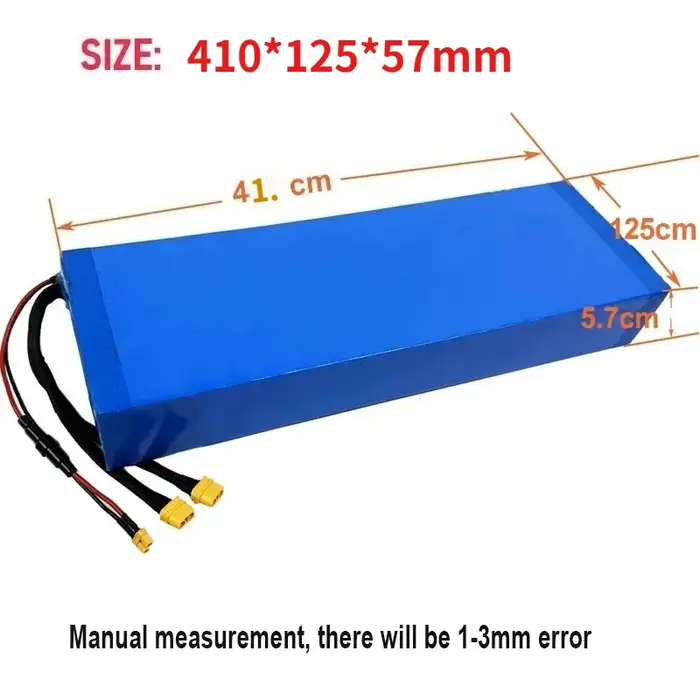 Batterie originale Kaabo 60V 21Ah type Li-ion pour scooter et vélo électrique double moteur haute capacité couleur verte