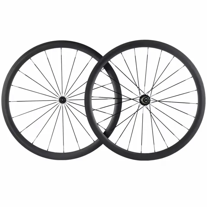 Ventes d'usine 700C paire de roues en carbone 38mm 50mm 60mm 88mm roues de vélo en carbone pneu jant