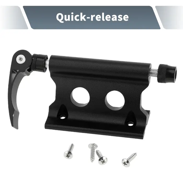 X Autohaux 1 pièce support de montage de fourche de vélo universel à dégagement rapide Portable en alliage d'aluminium noir