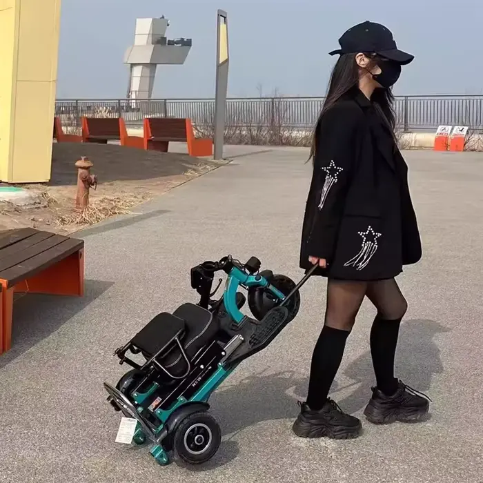 Tricycle électrique petit Mini Scooter pliant pour personnes âgées 300W 48V 3 roues
