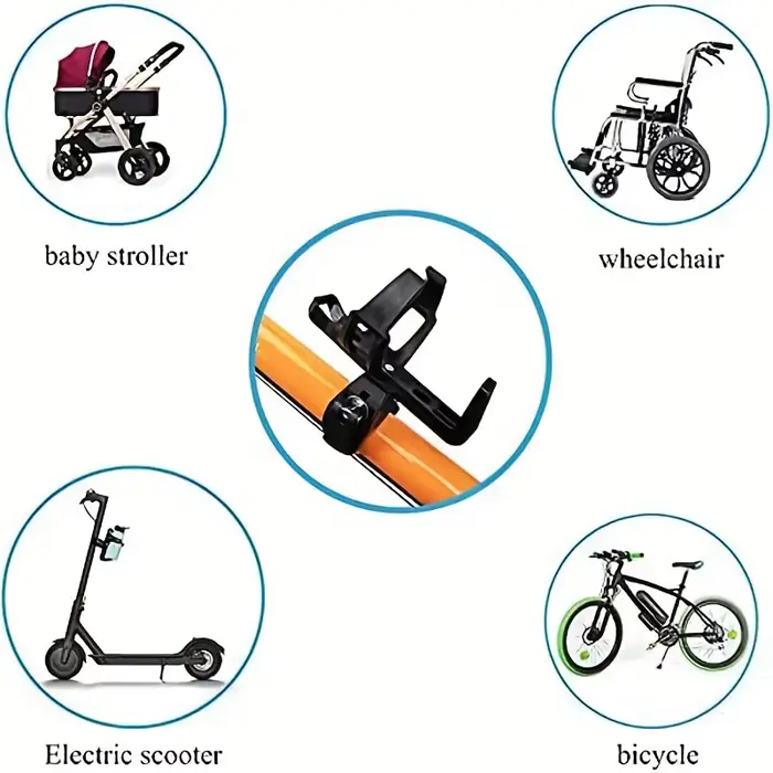 Porte-bouteille d'eau de vélo rotatif à 360 degrés