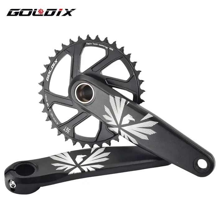 GOLDIX – pédalier de vélo vtt, plateau de vélo 170mm 175mm noir 0 degrés 30T 32T 34T 36T 38T en alli