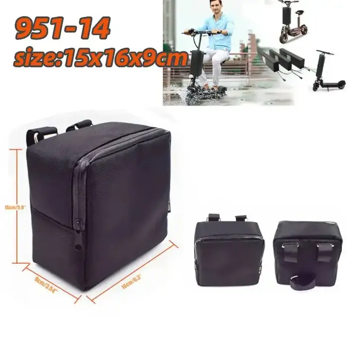 24 tailles Scooter électrique batterie sac boîtier vélo avant vélo électrique stockage étanche arriè
