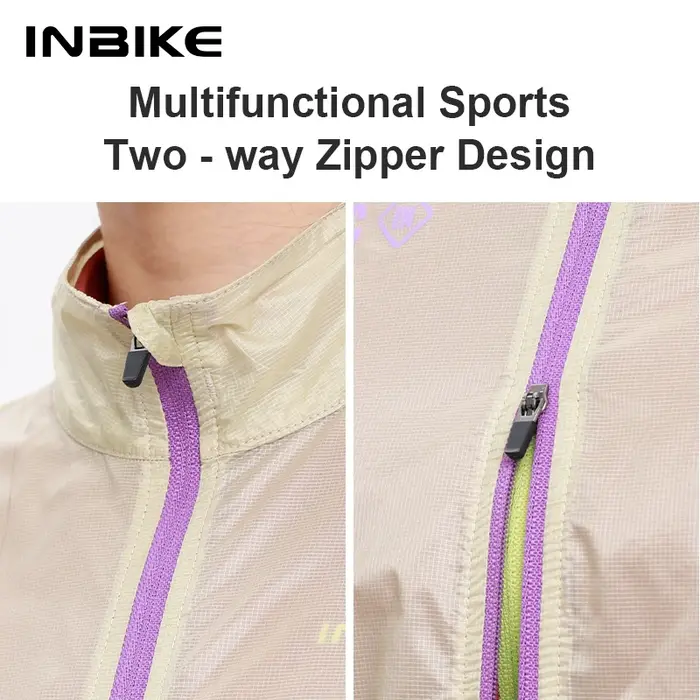 INBIKE Coupe-vent de cyclisme portable ultra-léger pour femme Veste