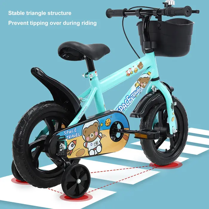 Vélo pour enfants, empêche les pieds coincés