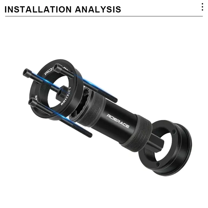 RIDERACE Kit de Conversion de support inférieur de vélo américain vers Euro 24MM BB BB68/73 adaptateur pour pièce de