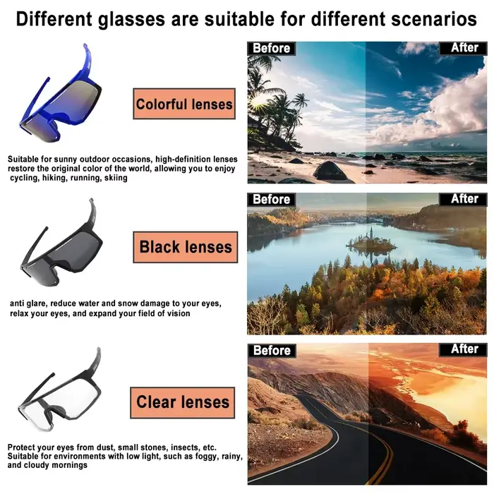Giant【 Lunettes de soleil de pêche pour cyclisme – Unisexe