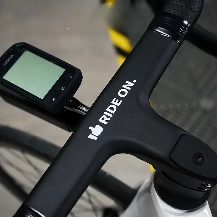 Autocollant en vinyle imperméable pour cadre de vélo, pour personnalisation et décoration du tube supérieur et du guidon de VTT