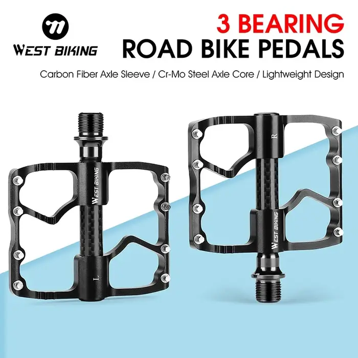 WEST BIKING – pédale de vélo ultralégère en Fiber de carbone