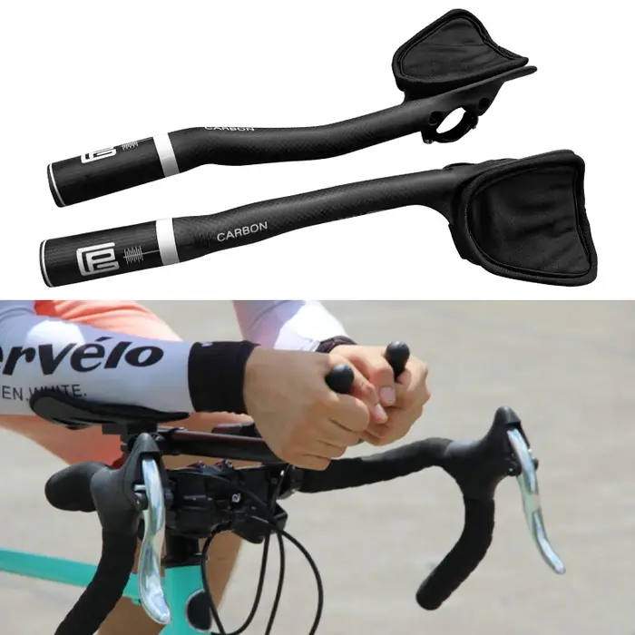 Guidon de vélo de route en fibre de carbone intégrale pour le cyclisme