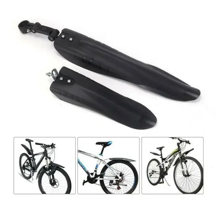 1 ensemble de garde-boue de vélo, ensemble avant et arrière, ailes de garde-boue avant et arrière de montagne, accessoires de vélo
