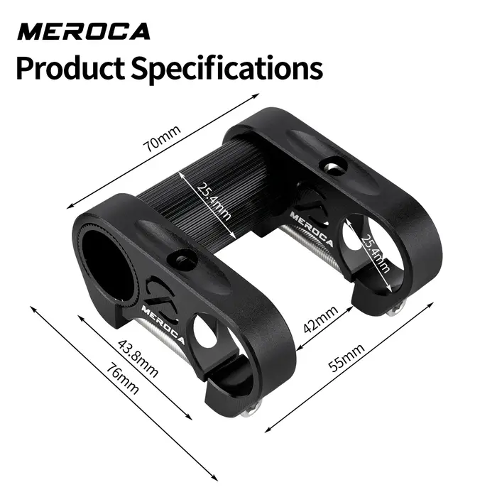Prolongateur de potence double MERCOCA pour guidon droit de 25