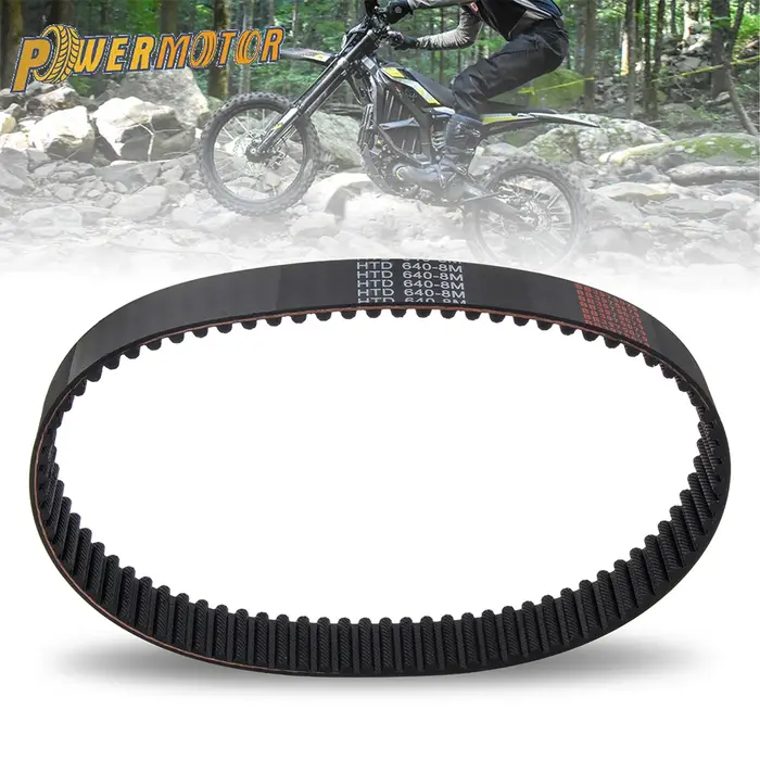 Courroie de transmission à couple élevé pour moto Surron Ultra Bee HTD 640-8M