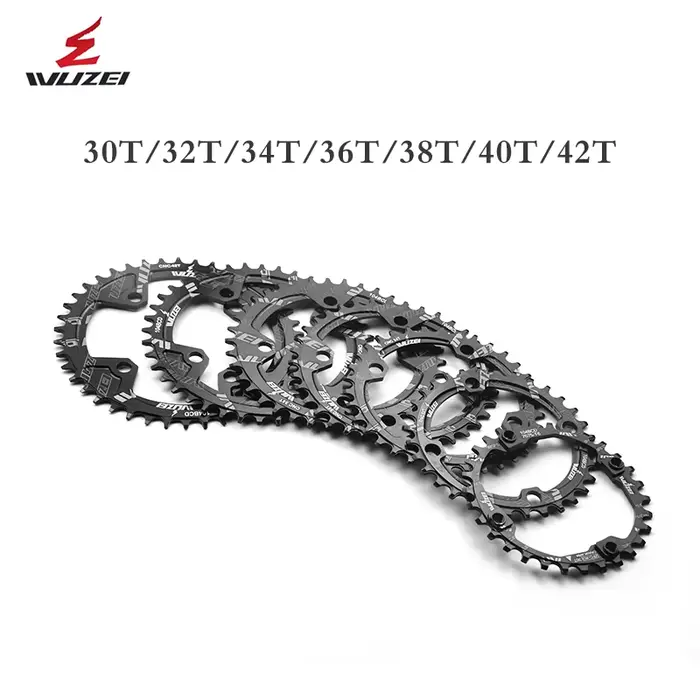 WUZEI 104BCD – chaîne ronde 30T 32T 34T 36T 38T 40T 42T 44T 46T 48T 50T 52T, roue à chaîne étroite e