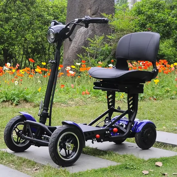 Promotion de Scooter électrique de 10 pouces personnes âgées 36V250W Scooters de mobilité pliables à double moteur 4 roues avec grand accoudoir vitesse maximale 18