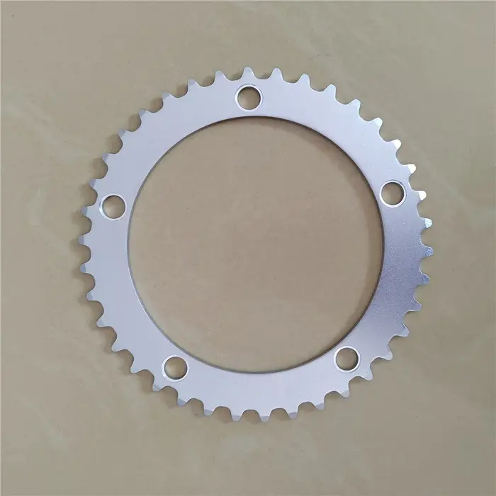 Couronne de roue à chaîne en alliage d'aluminium argenté pour vélo pliant, pignon BCD 130, vélo de r