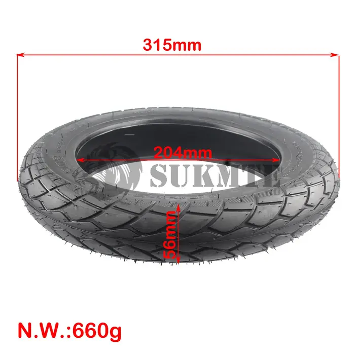 Pneu de 12 pouces (62 -203)12 1/2X2 1/4 poussette de vélo urbain pour pneus extérieurs de Scooter électrique convient à