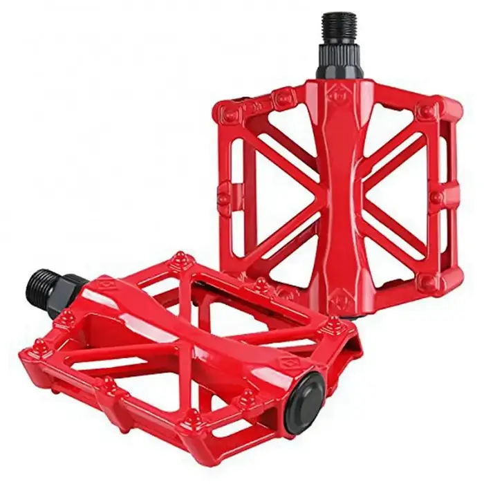 2 paires de pédales antidérapantes en alliage d'aluminium pour vélo de route et VTT, ultra-légères, 