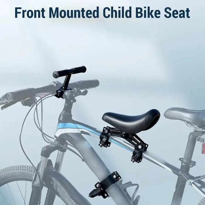Sièges de vélo montés à l'avant avec guidon et pédales, pour enfants