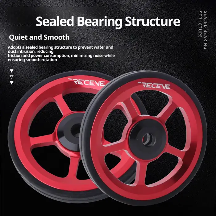 Roue facile à rouler de 60 mm pour vélo pliant Brompton en alliage d'aluminium