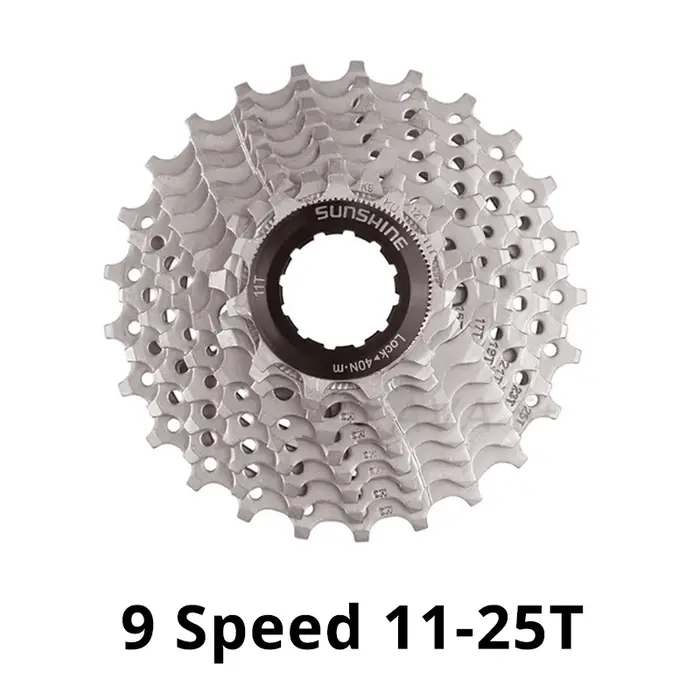 SUNSHINE 9 vitesses vtt vélo de route roue libre Cassette volant d'inertie 9S 25T 28T 32T 36T 40T 42T 46T 50T pour M370 M390 M4000 M590 Sram 9v