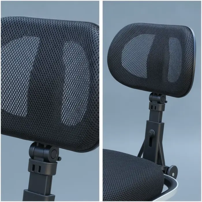 Soutien dorsal réglable pour trottinette avec fixation par pince