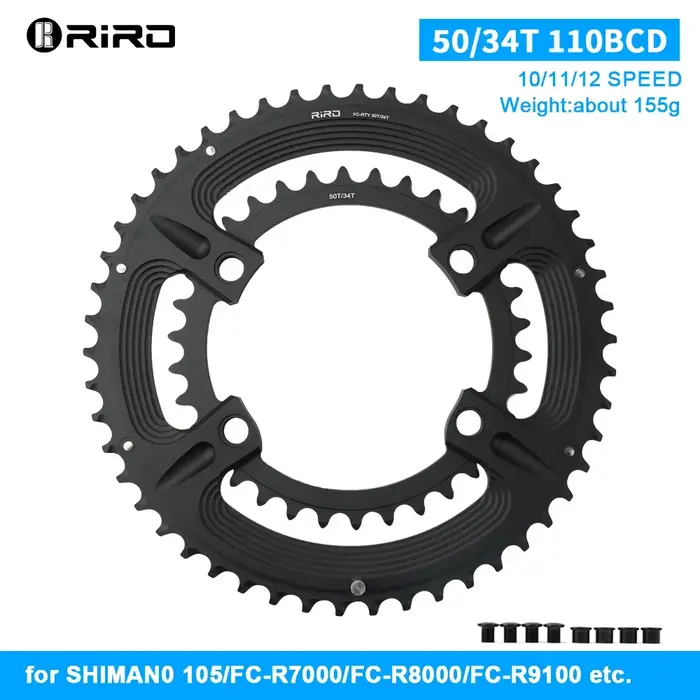 RIRO – plateau en alliage d'aluminium 110BCD à 4 boulons, pour Shimano 105 R7000/Restore R8000/Dura-