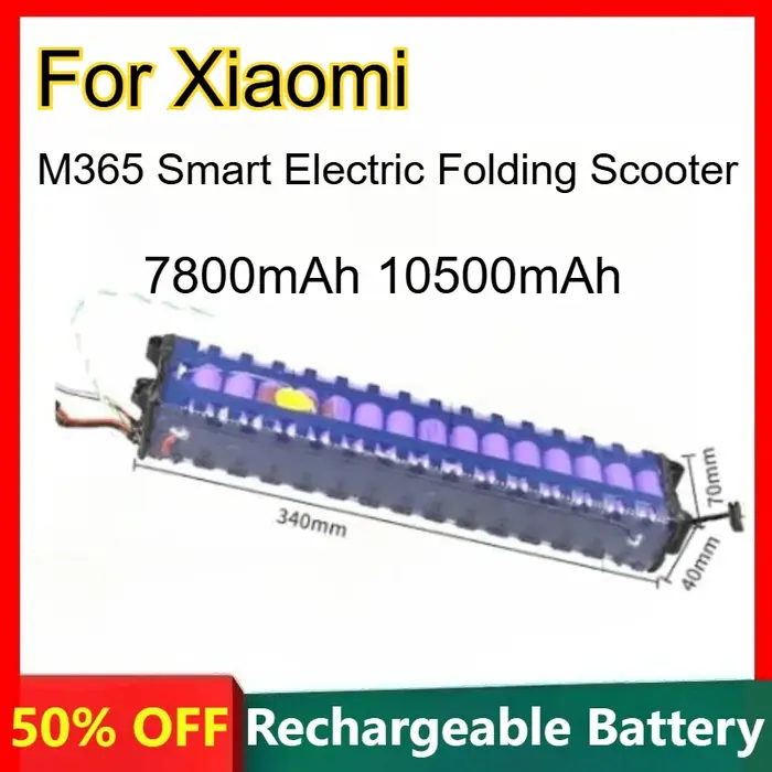 Batterie Li-ion pour Scooter électrique pliant intelligent Xiaomi M365, Batteries rechargeables 7800mAh 10500mAh 36V