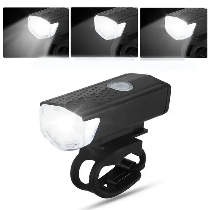 Ensemble de lumières de vélo LED feux avant et arrière USB Rechargeable phare de cyclisme lampe de poche