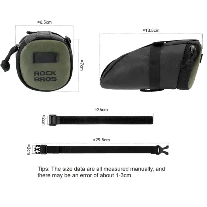 ROCKBROS Kit de sacs de vélo pour le voyage et le bikepacking, disponible en 1/2/3/4/5/6 pièces, sac