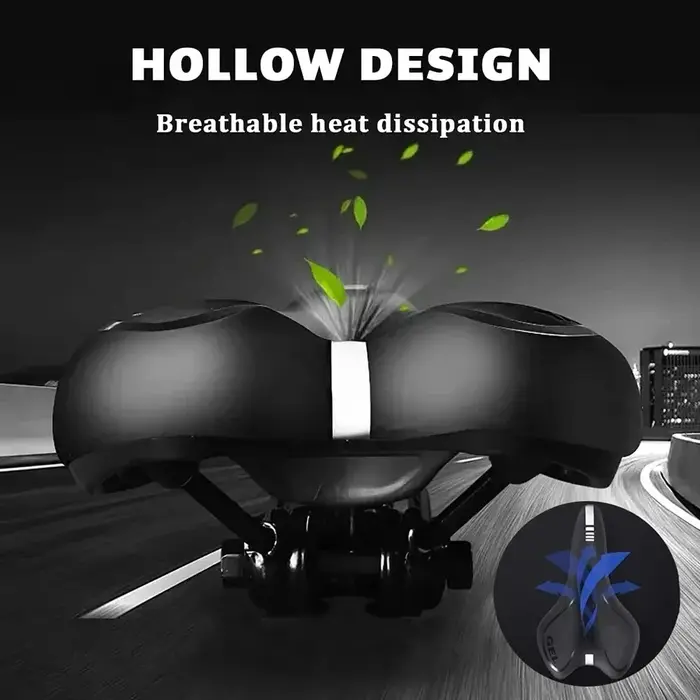 Selle de vélo rembourrée en cuir PU