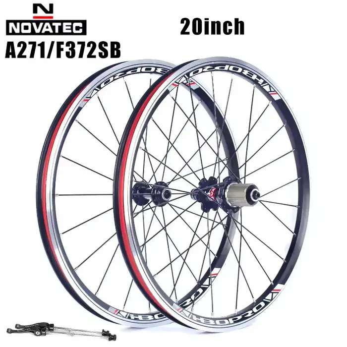Novatec 20 pouces pliant vélo roues en alliage d'aluminium