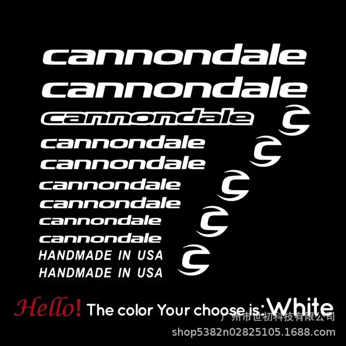 Autocollants de course pour vélo de montagne Cannondale, autocollants décoratifs réfléchissants pour vélo de route et tout-terrain, autocollants pour carrosserie