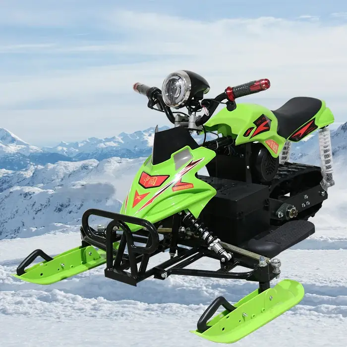 Scooter de neige électrique pour enfants, 48V 800W, transmission par chaîne, batterie au plomb-acide