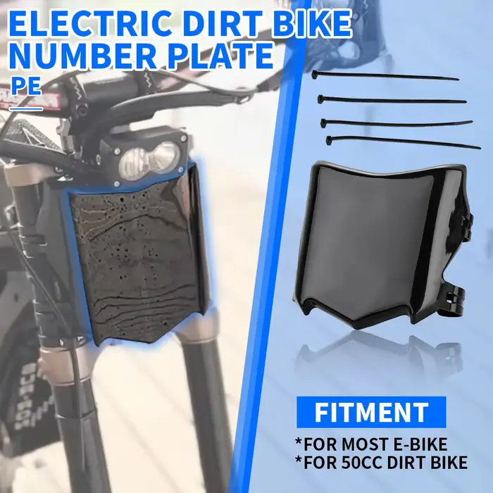 Plaque d'immatriculation avant pour vélos électriques tout-terrain Surron S/X Q20