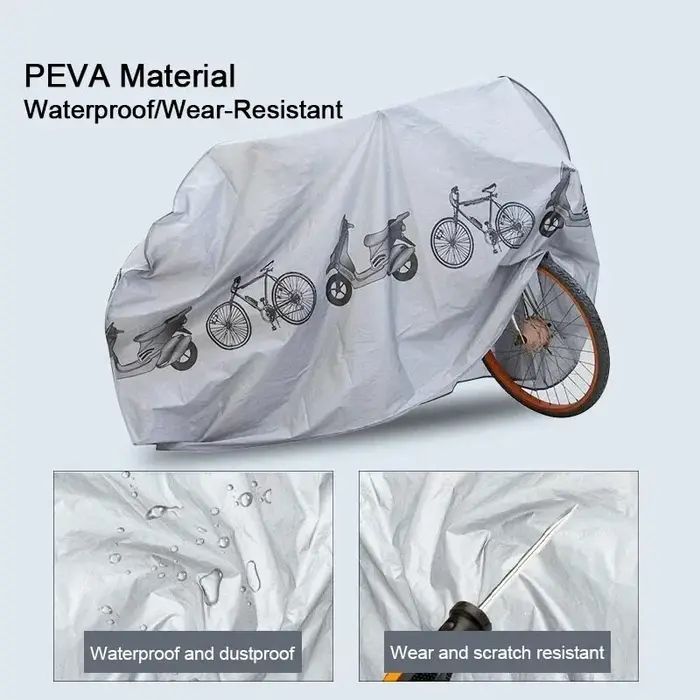 Housse de protection pour vélo et moto, imperméable, anti-poussière, anti-UV, protection extérieure, housse de vélo tout-terrain, accessoires de vélo toutes saisons