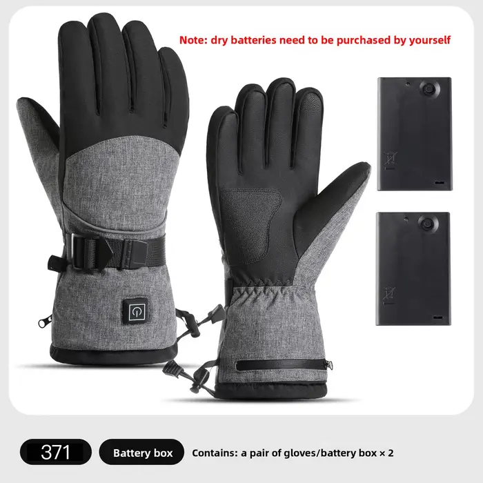 Gants chauffants électriques écran tactile étanche 3 réglages de chaleur chauffage pour moto en plei