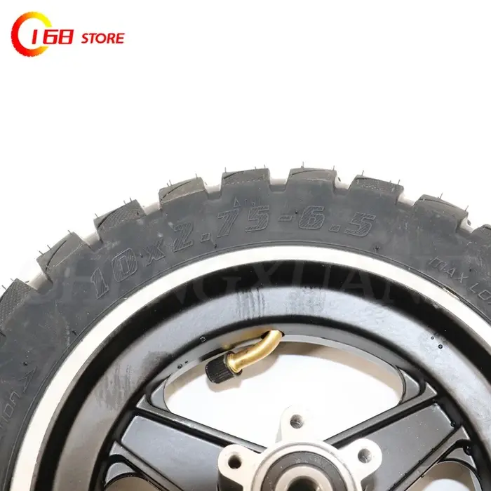 Roue de 10 pouces 10x2.75-6.5 + disque de frein pour trottinette électrique