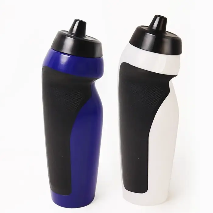 Bouteille d'eau de vélo légère 0,6L en plastique sans BPA haute performance pour VTT et vélo de route avec bouchon auto-scellant anti-fuite