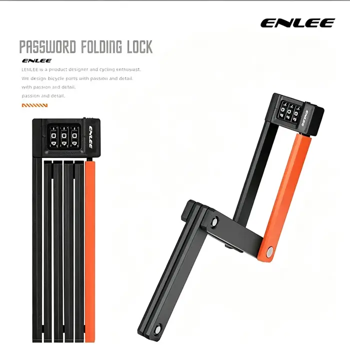 Antivol à code pliable pour vélo, antivol portable pour VTT, vélo de route, scooter, vélo électrique, accessoires de moto