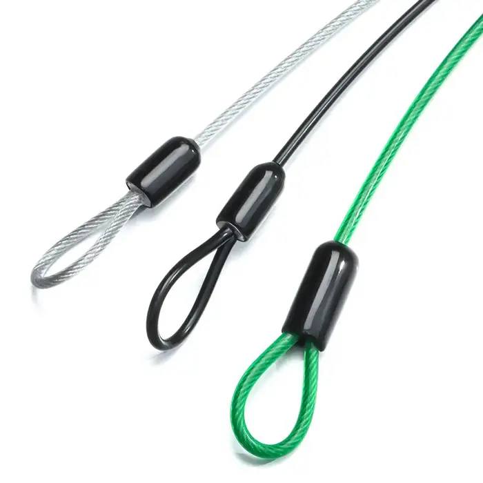 Câble de sécurité antivol en acier pour vélo de route et VTT, accessoire de cyclisme, 0.5/1/2 mètres