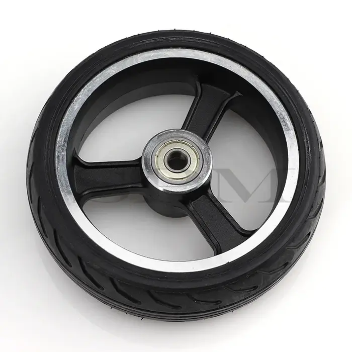 Roues Solides de Haute Qualité, 5 Pouces, Roue Rapide F0, Jackhot, Pneu Solide de Scooter en Fibre de Carbone Nes avec Jante en Alliage