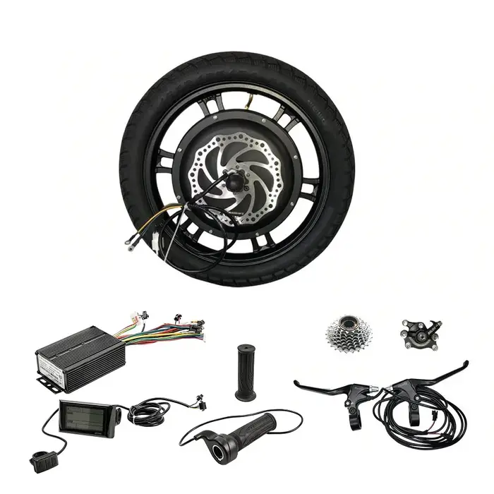 Kit de conversion 16 pouces Kit de roue de moteur de vélo électrique sans engrenage sans brosse E-bike Kits