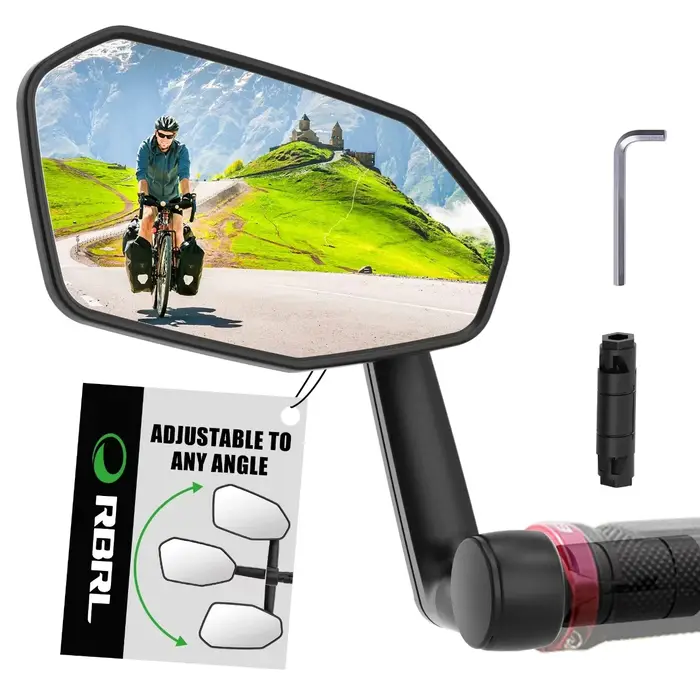 Miroir de vélo réglable RBRL 360° anti-vibration