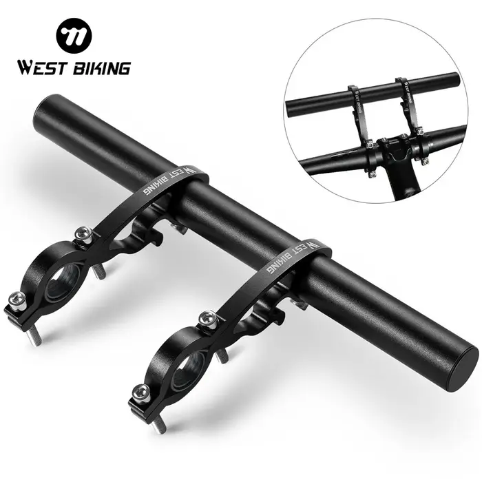 WEST BIKING – extension de guidon de vélo de route en carbone, poignée intégrée, barre d'extension e