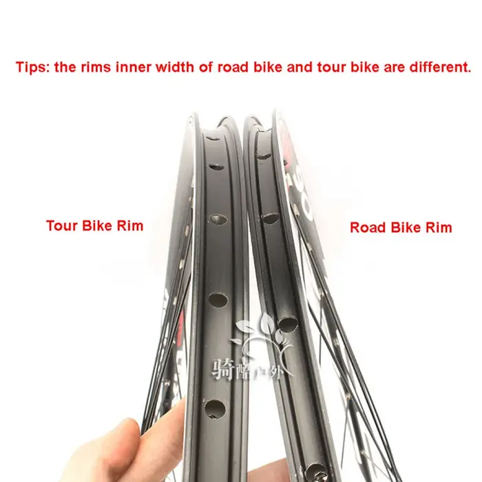 Paire de roues de vélo Cruiser Tour, jante à double pont, disque de roue avant, frein en V, roues arrière, cassette et moyeu vissé, 36H, 700C