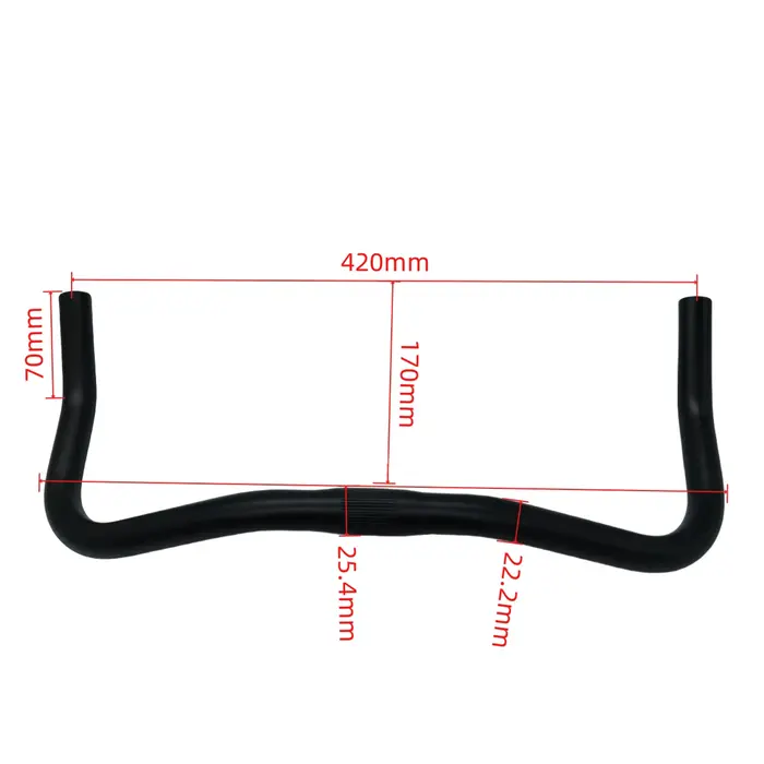Guidon de vélo de route en alliage d'aluminium