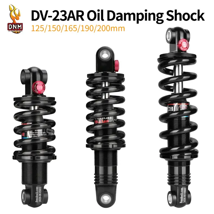 Amortisseur de vélo DNM DV23AR 125/150/165/190mm/200mm 350/450/550/650/750/850/1000/1500LBS Amortisseur arrière pour trottinette électrique