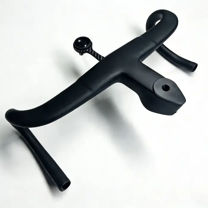Guidon de vélo de route monobloc en fibre de carbone spécifique Pinarello