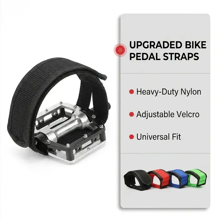Sangles de fixation pour pédales de vélo à pignon fixe en nylon